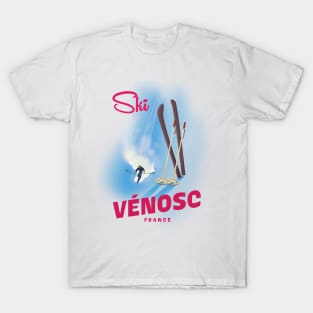 Vénosc France to Ski T-Shirt